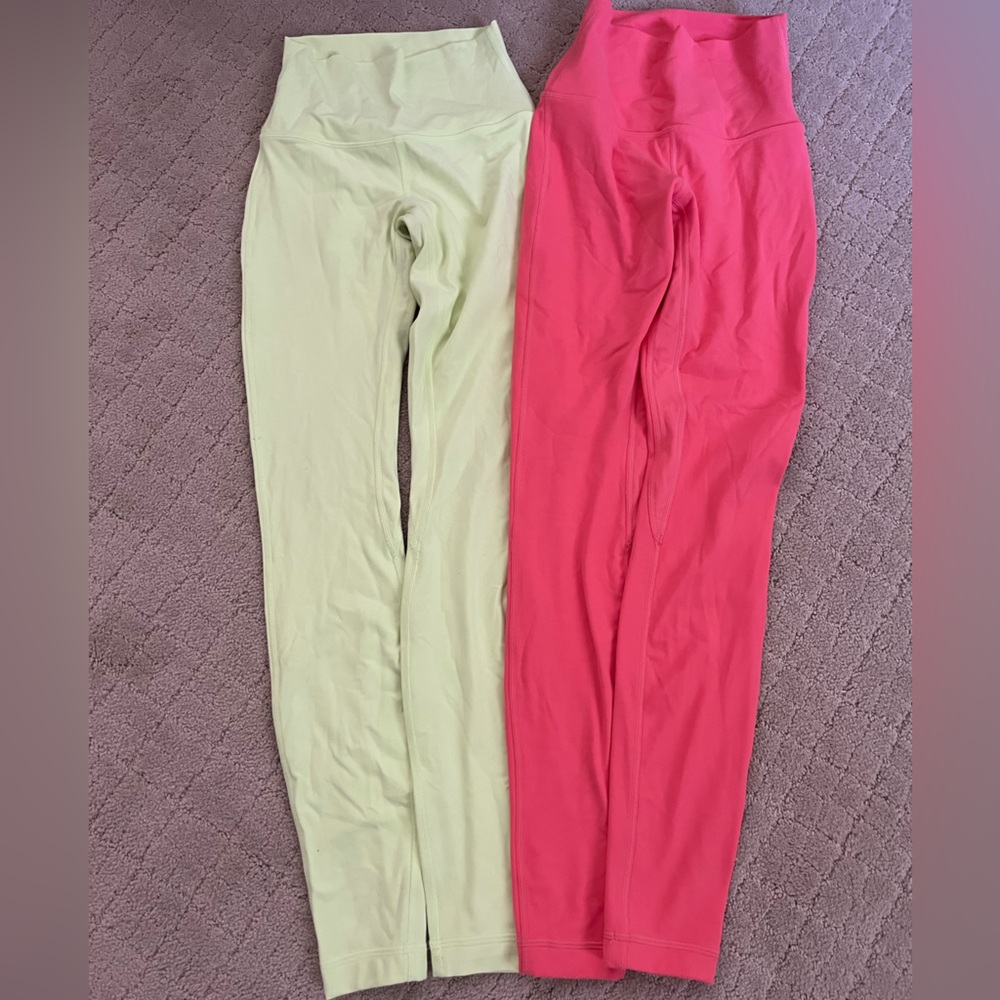 Lululemon neon leggings